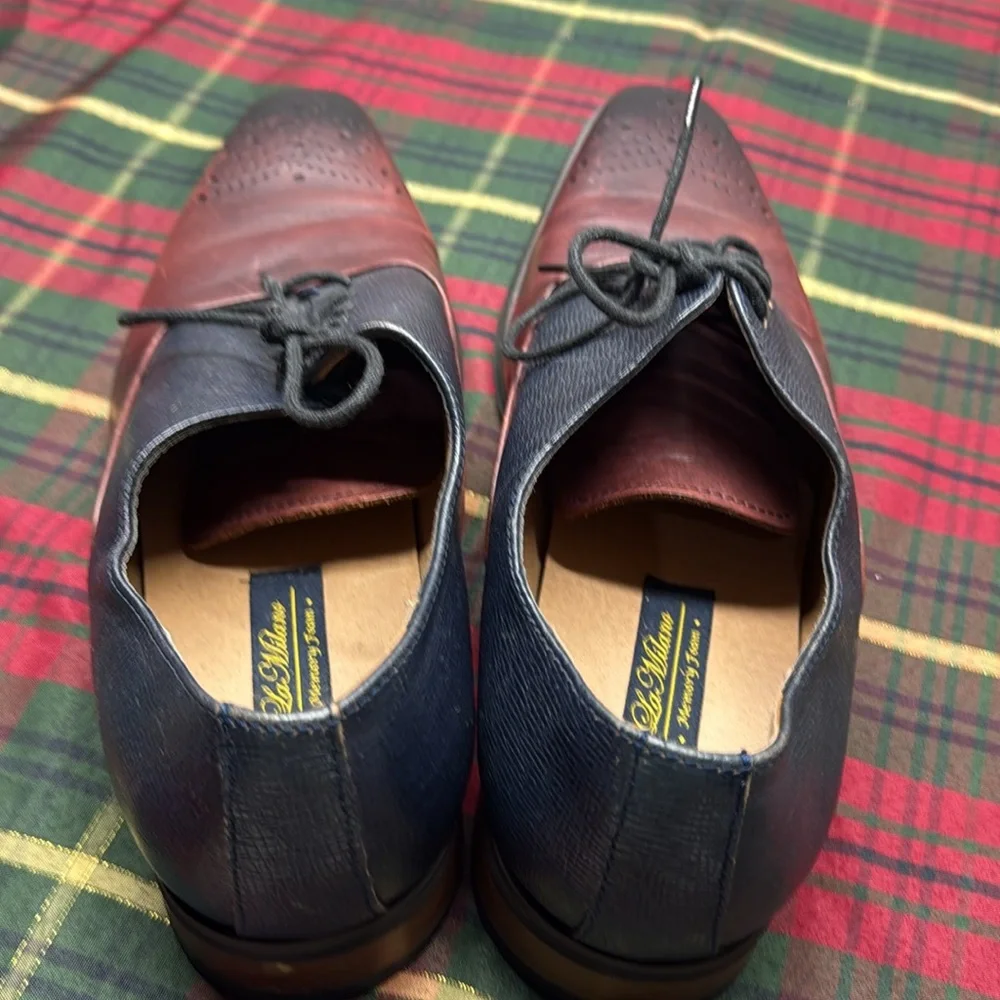 Men's Two-Tone Leather Dress Shoes